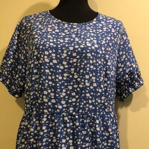 Blue Floral Dress